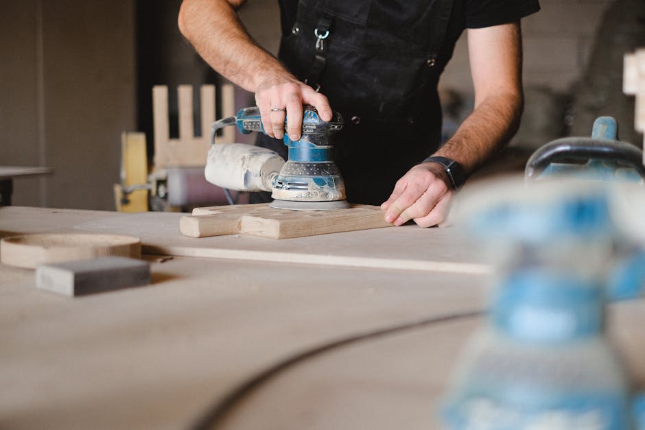 Sanding and finishing a custom wooden dining table